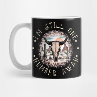 I'm Still One Number Away Quotes Leopard Western Cactus Bull Mug